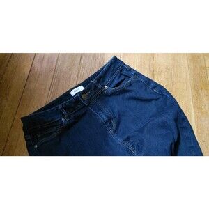 Loft Jeans Womens 4 Curvy Skinny Stretch Low Rise Blue Dark Wash Denim